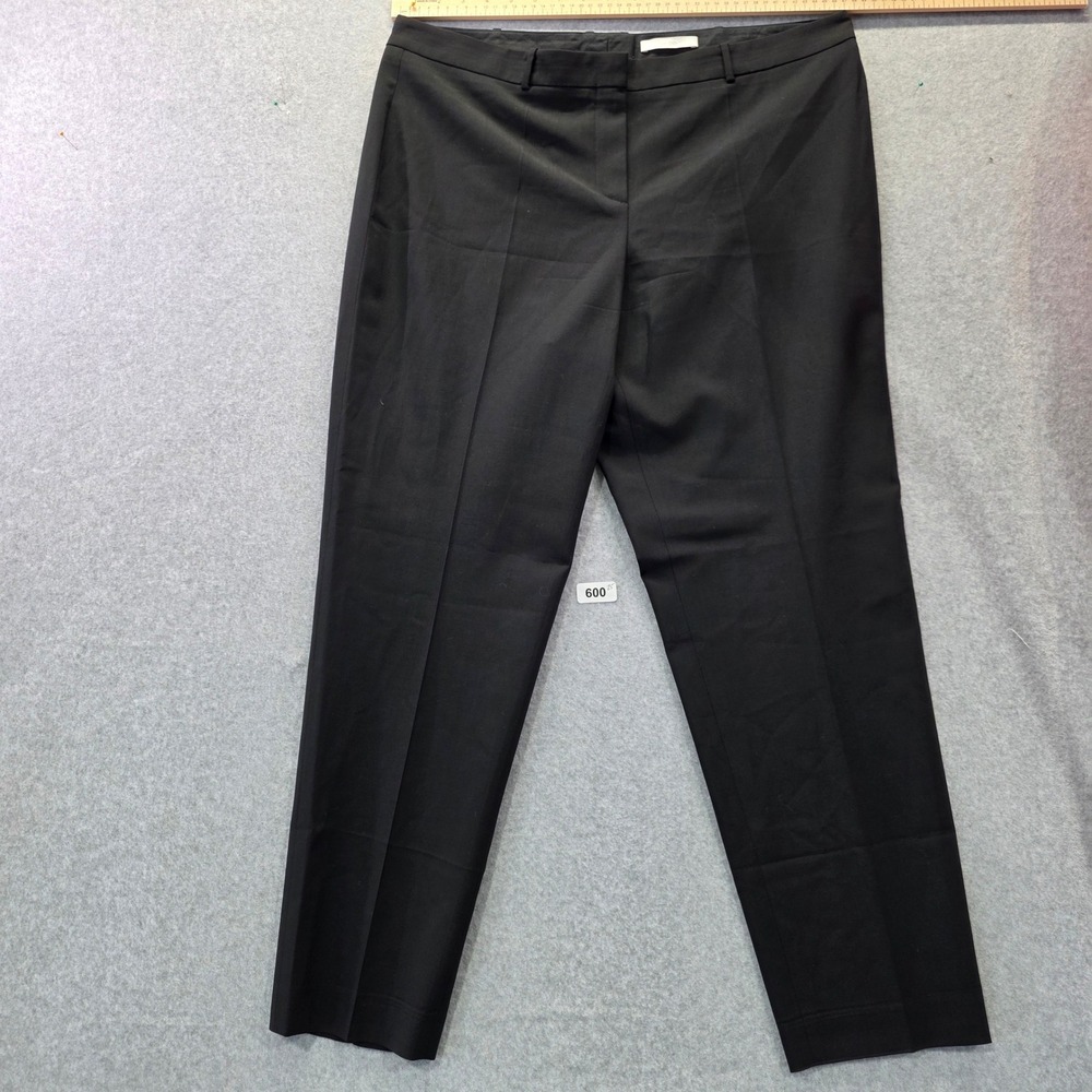 BOSS Hugo Boss Womens Black Tailored Dress Pants Trousers Size 12 High Rise‎